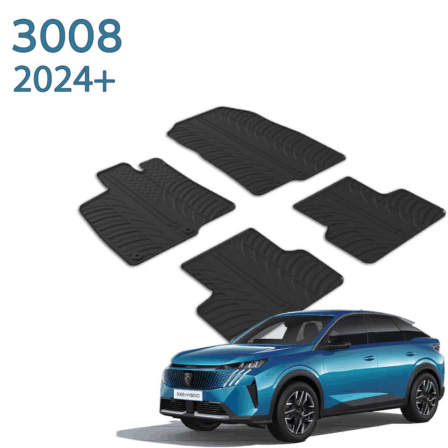 ®Gledring שטיחים 3D תואמי מקור לפיג'ו 3008 דור 2 שנים 2016-2024