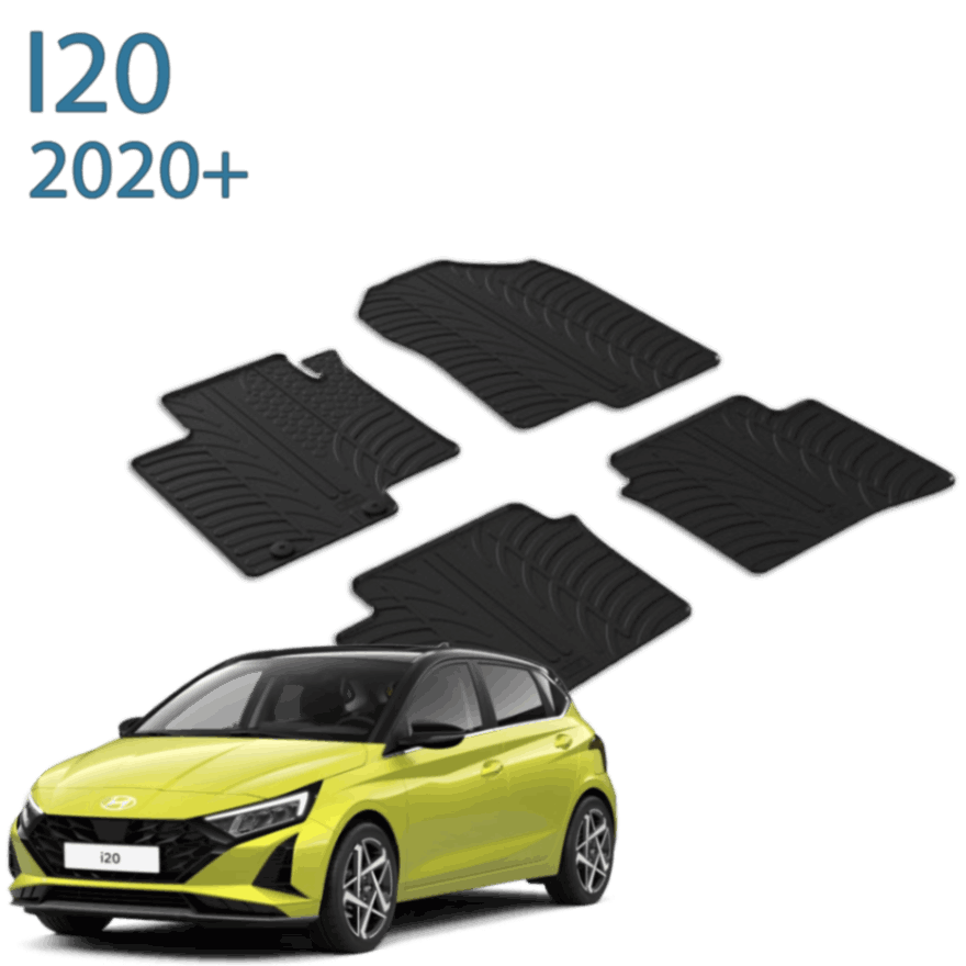 ®Gledring שטיחים 3D תואמי מקור ליונדאי i20 דור 3 שנים 2020-2024