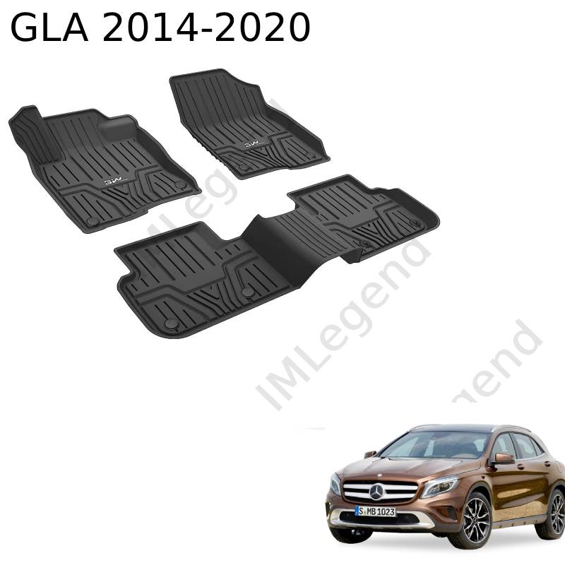 ®3W שטיחים תואמי מקור למרצדס GLA שנים 2014-2020